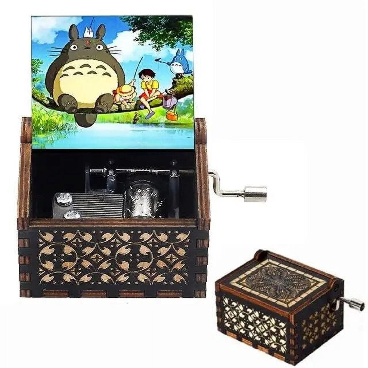 Caja De Música De Parque Jurásico Negra Con Manivela De