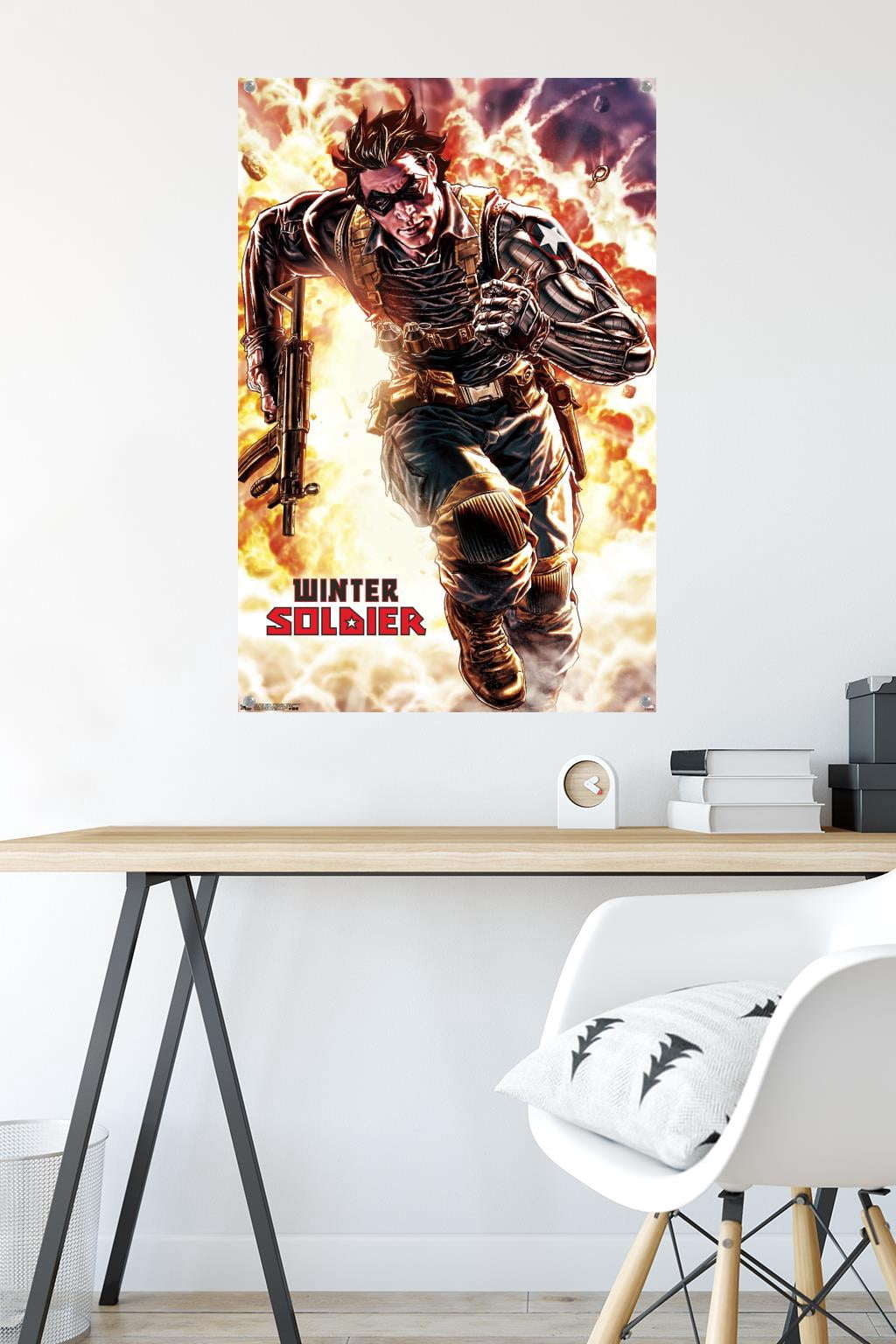 Marvel Comics - Winter Soldier - Winter Soldier #4 Wall Poster with Pushpins, 22.375" x 34"