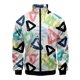 thumbnail image 2 of Chaqueta con estampado geométrico en 3D para hombre, abrigo de manga larga con estampado moderno, ropa de calle, chaquetas deportivas de gran tamaño con cremallera y personalidad, 2 of 5