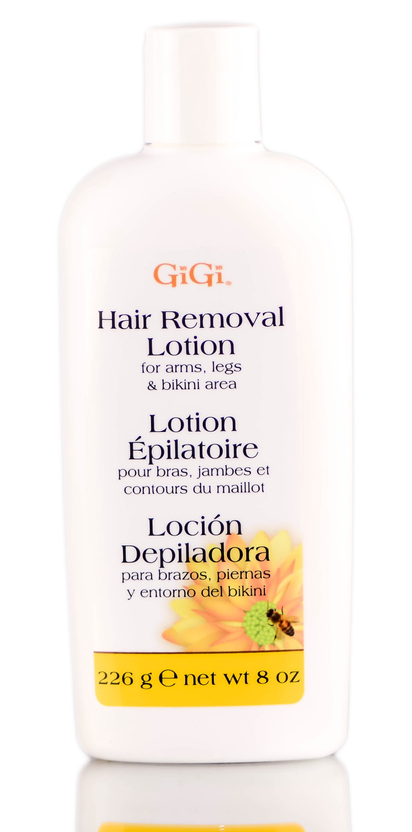Gigi Hair Removal Lotion 8 oz Pack of 1 with Sleek Comb