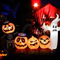 thumbnail image 1 of Costway 7.5 FT Long Halloween Inflatable Decor Spooky Ghost and Pumpkin w/Lights, 1 of 10