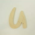 thumbnail image 4 of Package of 1, 8 Inch X 3/4" Thickness Baltic Birch Wood Letter U in The Waltograph Font, Thick for Art & Children Craft Project, Made in USA, 4 of 4