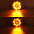 thumbnail image 3 of 2Pcs 7 Inch Round LED Trailer Tail Lights - 17 LED Sealed Truck RV Bus Stop Turn Brake Lights 12-24V with Inner Reflector Lens, 3 of 7