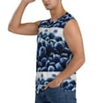 thumbnail image 3 of Kdxio Blueberry for Men's Muscle T-shirt,Sleeveless for Workout Running Athletic Gym Lounge Casual, 3 of 7