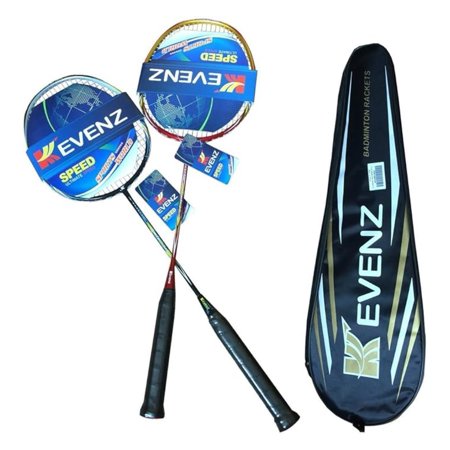 2 Pack Graphite High-Grade Badminton Racquet Professional Carbon Fiber Badminton Rackets 1 Black and 1 Red Racket 1 Carrying Bag