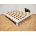 thumbnail image 2 of Base Para Cama King Size Muebles GM Tradicional Desarmable Madera de Pino Con Laca Color Blanco, 2 of 6