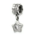 thumbnail image 1 of FB Jewels Sterling Silver Reflections CZ Star Dangle Bead, 1 of 2