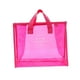 thumbnail image 1 of Bolsa elegante Bolsa grande Totes Bolsas de aseo Bolsa transparente de PVC para deportes, conciertos, diseñador, playa, viajes, playa Rosado Hugo Bolsa transparente, 1 of 7