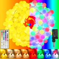 thumbnail image 1 of Luces de cadena OMIKA 10m 100 LED 25 colores RGB blanco cálido, 1 of 8