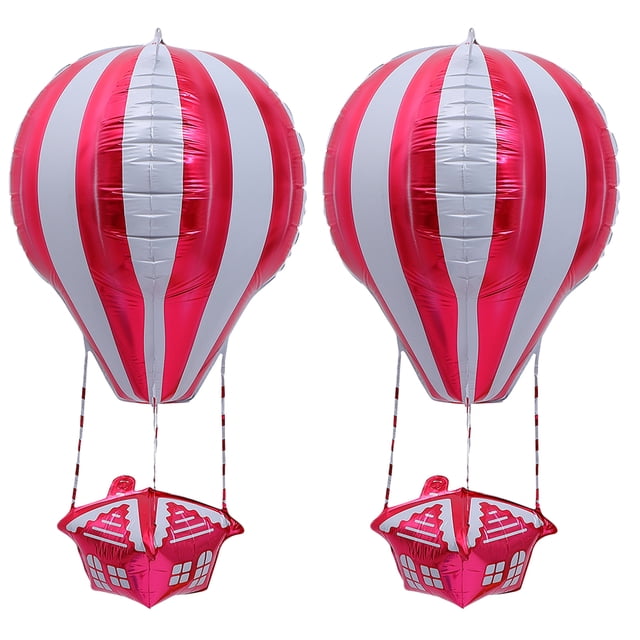 EeaseCA 2 Pcs Modèle de Ballons à Air Chaud Ballons en Aluminium Décoration de Ballons