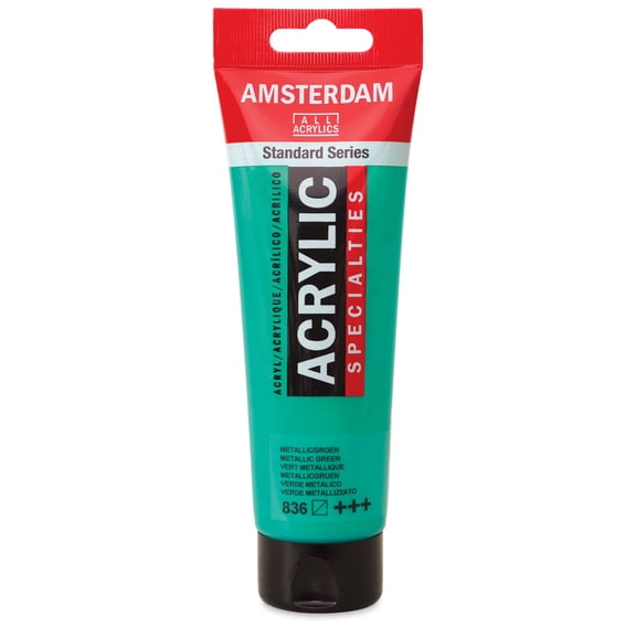 Amsterdam Standard Series Acrylic - Metallic Green, 120 ml tube