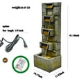 thumbnail image 5 of Water Fountain Outdoor Modern Waterfalls Garden Fountains with Lights for Garden, Patio, Backyard, Deck, Porch and Home Art Decor, 5 of 8