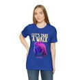 thumbnail image 6 of Let's Take A Walk Pink Godzilla Ai Graphics Unisex Jersey Short Sleeve Tee, 6 of 10