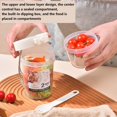 thumbnail image 4 of Portable Double-Layer Salad Cup Oatmeal Cereal Nut Yogurt Salad Cup Container Set With Fork School Lunch Box Food Storage Box Green, 4 of 6