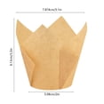 thumbnail image 3 of Sentmoon Wax Paper Sandwich Wrapping Paper 50pcs Muffin Liners Cupcake Liners Paper Baking Cups Non-stick Disposable Dessert Wrappers for Parties Birthdays Wedding Random Color, 3 of 9