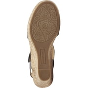 Rockport Womens Blanca Memory Foam Faux Leather T-Strap Sandals