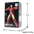 thumbnail image 4 of Figura de Marvel de Fondjoy, juguetes de empalme de Iron Man MK1 MK2 MK3 MK4 MK5 MK6 MK7, modelo de figura de acción, regalo de cumpleaños para niños, 4 of 5