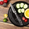 thumbnail image 4 of Max K 6 Pcs Knife Set with Pakka Handle & Bonus Knife Stand - Cutting Kitchen Utensil with Razor Sharp Blade and 67 Layers of Forged Steel - Slicing, Dicing, Chopping Meat, Vegetables, Fruit, 4 of 9