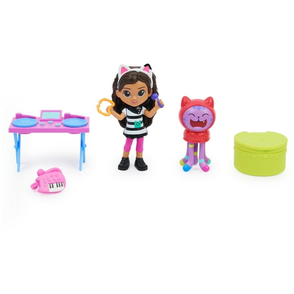 Gabby’s Dollhouse, Kitty Karaoke Playset with 2 Figures, For Ages 3 and up
