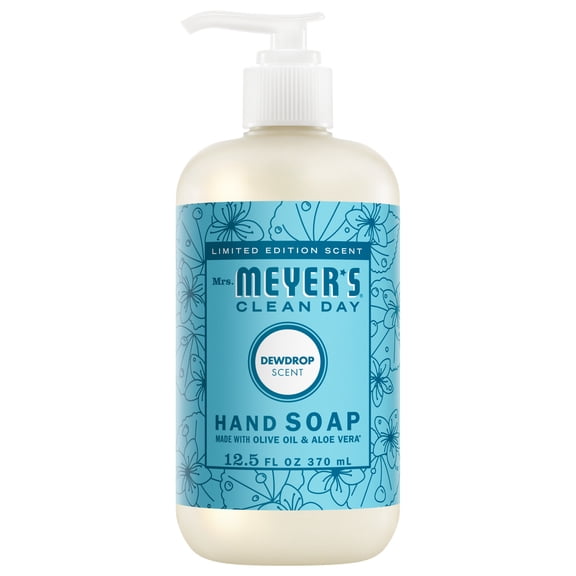 Mrs. Meyer’s Clean Day Hand Soap, Dewdrop Scent, 12.5 Fl Oz