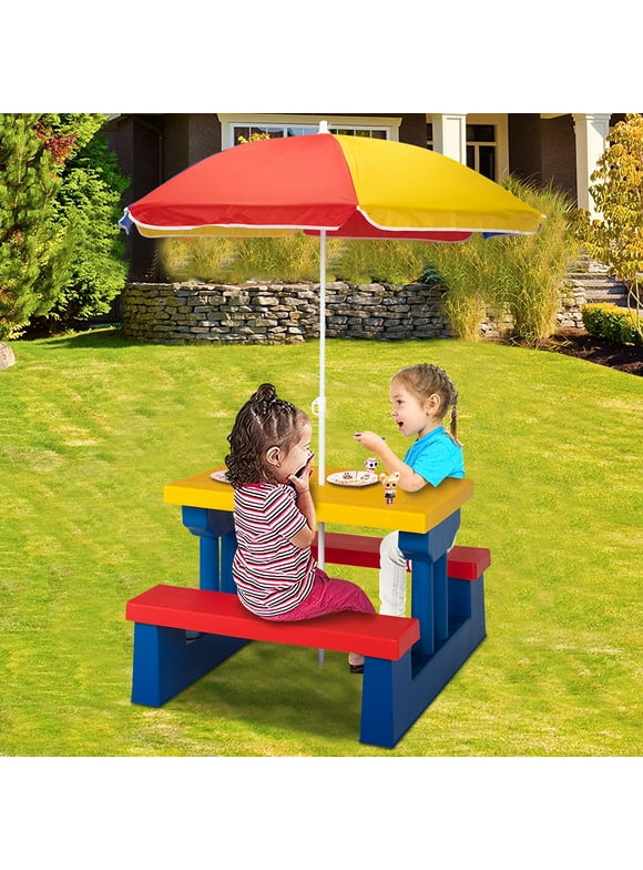 Kid's Picnic Tables in Outdoor Play - Walmart.com