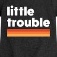 thumbnail image 3 of Instant Message - Little Trouble - Youth Girls Fitted Short Sleeve T-Shirt, 3 of 6