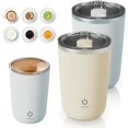 thumbnail image 1 of Automatic Magnetic Stirring Mug, 2025 Upgraded Mug with Built-In Mixer, Auto Stirring Coffee Cup (White+Beige), 1 of 1