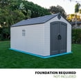 thumbnail image 5 of Lifetime Lockable DIY Polyethylene Storage Shed, 109.6 Sq. ft., 8' x 15', x 8 Tan & Gray (60394), 5 of 16