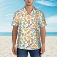 thumbnail image 6 of Picia Simple Drawing Gentle Cotton Regular Fit Short Sleeve Casual Hawaiian Shirt for Men-Small, 6 of 9