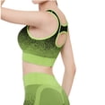 thumbnail image 3 of Guluxicc 2 Piece Workout Sets for Women Gradient Color Sports Bra and High Waist Yoga Shorts Summer Outdoor Running Gym Fitness Athletic Outfit Sets, 3 of 8