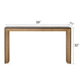thumbnail image 5 of Dtwnek 59" Wood Sofa Table Rectangle Console Table for Living Room, Office, Black+Brown, 5 of 9