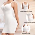 thumbnail image 3 of MANIFIQUE Women's Shapewear Slips for Under Dresses Tummy Control Seamless Deep V Full Silps Adjustable Spaghetti Strap, 3 of 6