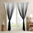 thumbnail image 4 of Grey Black 30%-50% Blackout Curtains Abstract Gradient Stripes Curtains & Drapes,Vintage Ombre Art Striped Lines Geometric Window Curtains,Stripe Modern Curtains 38"Wx54"L, 4 of 5