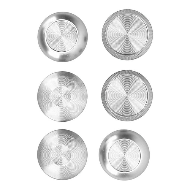 6 Pcs Aluminum Alloy Metal Analog Grips Stick Thumbsticks for Edge Controller Aluminum Alloy Metallic Joystick with 2 Standard Caps, 2 Low Dome Caps and 2 High Dome Caps