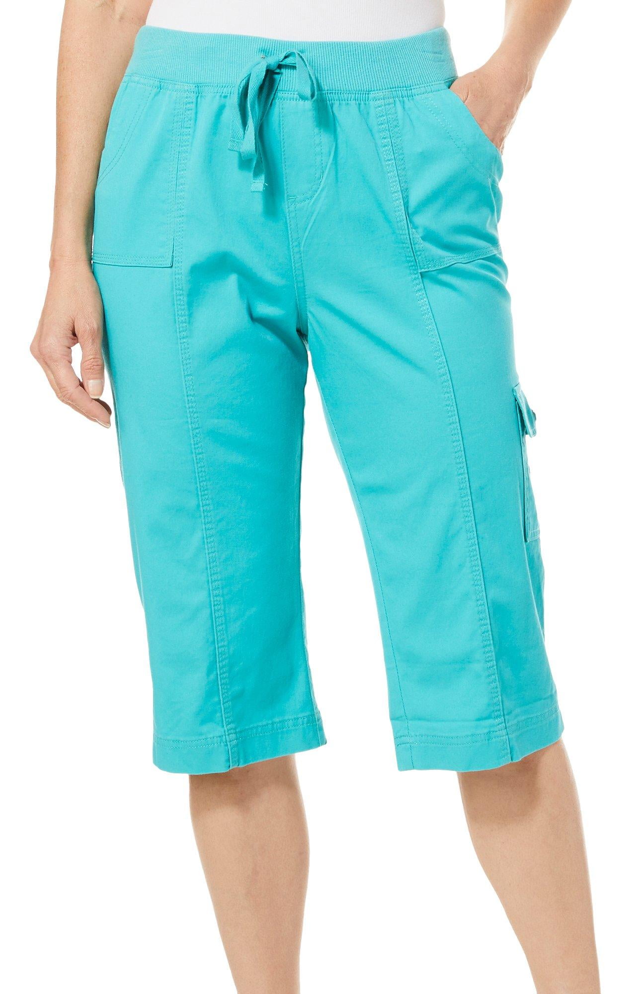 Fresh Womens Solid Pull On Skimmer Shorts