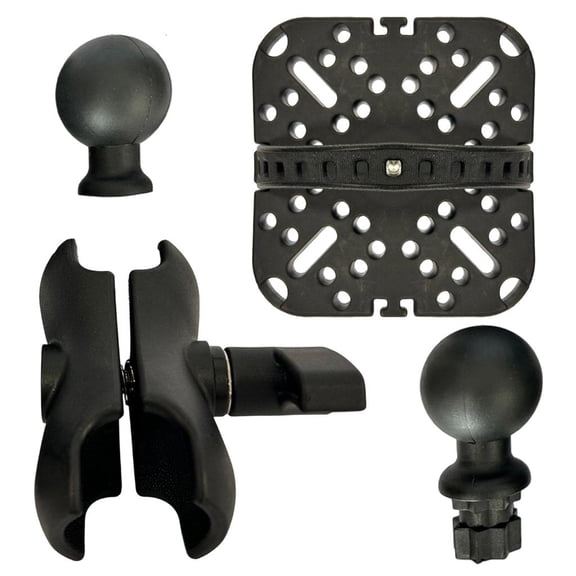 YIEMEEN 360 Degree Adjustable Fish Finder Mount Base Fish Finder Mount Bracket Fish Finder Mount Plate Marine Electronic Mount