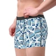 thumbnail image 4 of Balery Winter Knit Hat and Socks Men's Boxer Briefs, Soft and Breathable Cotton Underwear with nylon Waistband-Large, 4 of 9