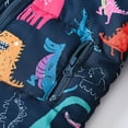 thumbnail image 5 of Generic Kids Warm Overcoats Windproof Toddler Boys Girls Winter Hooded Cartoon Printed Top Long Sleeve Zipper Padded Thick Jacket with Pockets(H,2-3 Years), 5 of 9