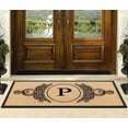 thumbnail image 6 of A1HC 30"x60" Natural Coir & Rubber Floral Monogrammed Door Mat, Thick Durable Heavy Duty Welcome Mat for Front Door, 6 of 7