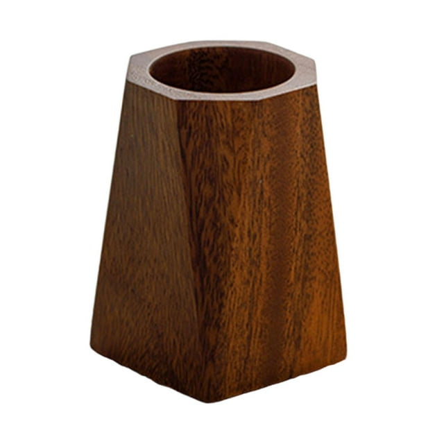 Portalápices de madera de para escritorio, soporte decorativo pequeño y creativo para brochas de maquillaje, para el hogar, oficina y el