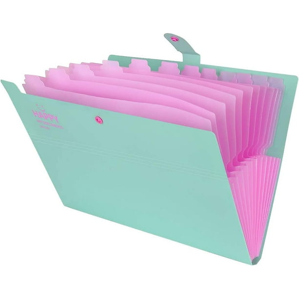 2024, Carpeta de archivos expandible Carpeta de archivos expandible 13 bolsillos Cartera expandible Caja de almacenamiento/maletín