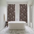 thumbnail image 4 of Brown Daisy Kitchen Curtain for Berdoom Living Room Cafe 72 Inch Length, Modern Farmhouse Chrysanthemum Floral Tiers Curtains Light Filtering Drapes Rod Pocket Window Treatment 2 Panels 52"Wx72"L, 4 of 8