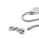 thumbnail image 4 of Pulsera de acero inoxidable Cadena de serpiente de metal Brazalete de pulsera con dijes básicos DIY con cierre de forma redonda, 4 of 4