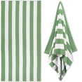 thumbnail image 1 of Toalla HENBAY de microfibra extragrande 90x180 cm con rayas verdes, 1 of 7