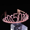 thumbnail image 4 of LEORX Birthday Decoration Girls Headdress Rose Gold 1Pcs, 4 of 5