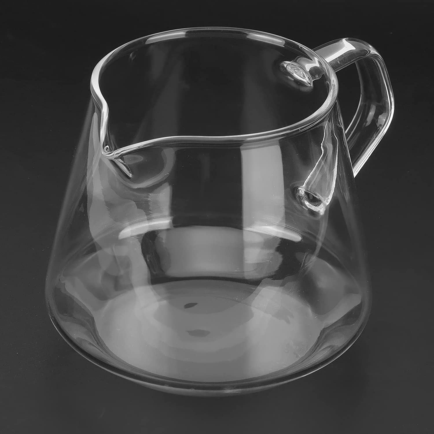 ABCISI Glass Coffee Server, 22oz Glass Coffee Carafe Manual Pour Over Coffee Maker Teapot Clear Water Kettle Pitcher for Brewing Coffee Milk Tea, Ideal for Home, Office, and Café (22oz/650ml)