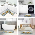 thumbnail image 4 of Coolnut Kitchen Rugs 2 Piece Waterproof Non Slip Kitchen Mat Sunflowers Kitchen Rug Set for Sink Office Kitchen Cafe, 19.7"x47.2"+19.7"x27.6" Home Decor Gifts, 4 of 7