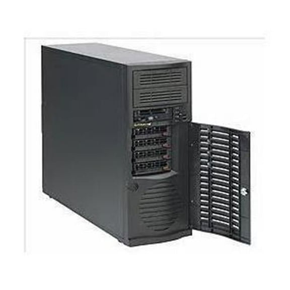 SuperChassis Midi-Tower Black 668 watt AS-SATA HS E-ATX-ATX & Micro ATX