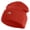 Rust, variant on Tiny Rainbow Iron on Patched 12 Inch Long Knitted Beanie - Black OSFM