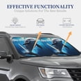 thumbnail image 4 of Zufioo Ice Blue Ocean Cute Dolphin Print Folding Car Windshield Sun Visor, Anti-ultraviolet Sun Visor, Suitable for Trucks, Vans Car Accessories-Small, 4 of 6